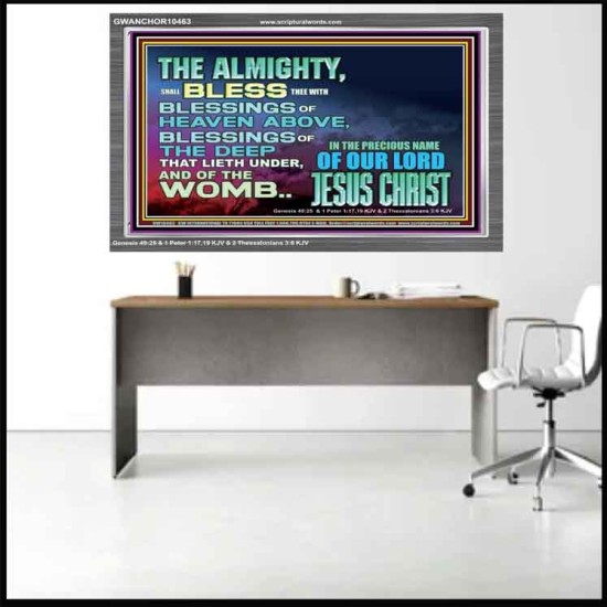 DO YOU WANT BLESSINGS OF THE DEEP  Christian Quote Acrylic Frame  GWANCHOR10463  