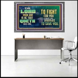 THE LORD IS WITH YOU TO SAVE YOU  Christian Wall Décor  GWANCHOR10489  "33X25"