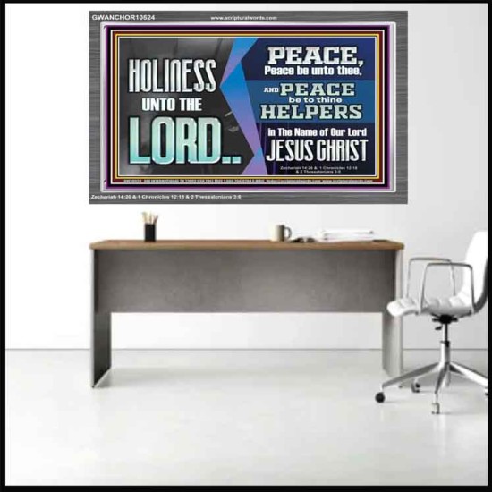 HOLINESS UNTO THE LORD  Righteous Living Christian Picture  GWANCHOR10524  