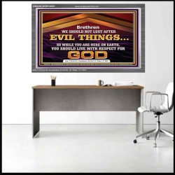 DO NOT LUST AFTER EVIL THINGS  Children Room Wall Acrylic Frame  GWANCHOR10527  "33X25"