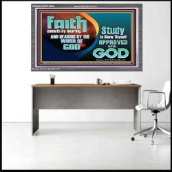 FAITH COMES BY HEARING THE WORD OF CHRIST  Christian Quote Acrylic Frame  GWANCHOR10558  "33X25"