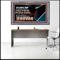 JEHOVAH ALMIGHTY THE GREATEST POWER  Contemporary Christian Wall Art Acrylic Frame  GWANCHOR10568  "33X25"