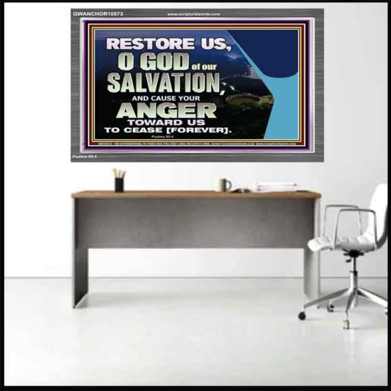 GOD OF OUR SALVATION  Scripture Wall Art  GWANCHOR10573  
