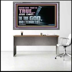 JESUS CHRIST THE TRUE GOD AND ETERNAL LIFE  Christian Wall Art  GWANCHOR10581  "33X25"