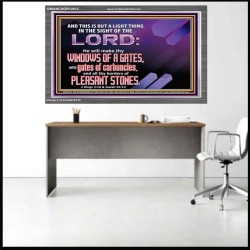 I WILL MAKE THY BORDERS OF PLEASANT STONES  Custom Modern Wall Art  GWANCHOR10612  "33X25"