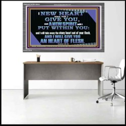 I WILL GIVE YOU A NEW HEART AND NEW SPIRIT  Bible Verse Wall Art  GWANCHOR10633  "33X25"