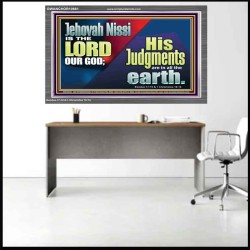 JEHOVAH NISSI IS THE LORD OUR GOD  Sanctuary Wall Acrylic Frame  GWANCHOR10661  "33X25"