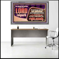 THE LORD IS A DEPENDABLE RIGHTEOUS JUDGE VERY FAITHFUL GOD  Unique Power Bible Acrylic Frame  GWANCHOR10682  "33X25"