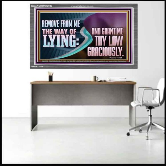 GRANT ME THY LAW GRACIOUSLY  Unique Scriptural Acrylic Frame  GWANCHOR10690  