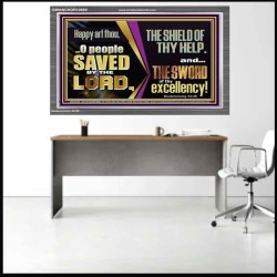 O PEOPLE SAVED BY THE LORD  Children Room Wall Acrylic Frame  GWANCHOR10699  "33X25"