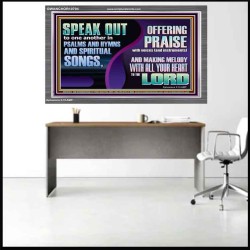 MAKE MELODY TO THE LORD WITH ALL YOUR HEART  Ultimate Power Acrylic Frame  GWANCHOR10704  "33X25"