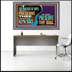 THE ANCIENT OF DAYS SHALL PRESERVE THEE FROM ALL EVIL  Scriptures Wall Art  GWANCHOR10729  "33X25"