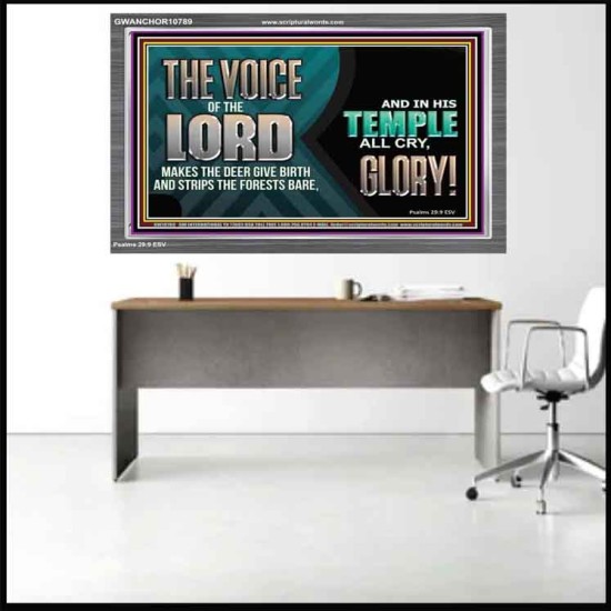 THE VOICE OF THE LORD MAKES THE DEER GIVE BIRTH  Art & Wall Décor  GWANCHOR10789  