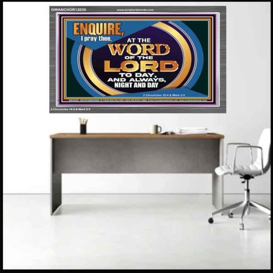 THE WORD OF THE LORD IS FOREVER SETTLED  Ultimate Inspirational Wall Art Acrylic Frame  GWANCHOR12035  