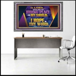 THOU ART MY HIDING PLACE AND SHIELD  Bible Verses Wall Art Acrylic Frame  GWANCHOR12045  "33X25"