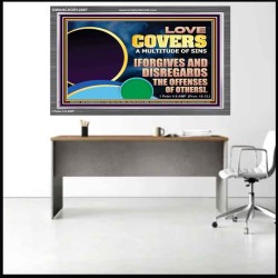 FORGIVES AND DISREGARDS THE OFFENSES OF OTHERS  Religious Wall Art Acrylic Frame  GWANCHOR12067  "33X25"