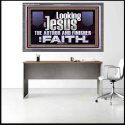 LOOKING UNTO JESUS THE AUTHOR AND FINISHER OF OUR FAITH  Décor Art Works  GWANCHOR12116  "33X25"