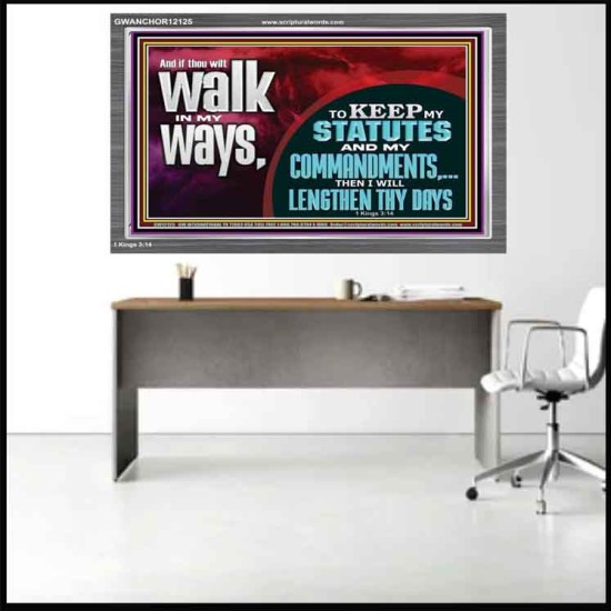 KEEP MY STATUTES AND MY COMMANDMENTS  Custom Wall Scripture Art  GWANCHOR12125  