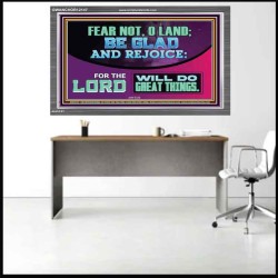 THE LORD WILL DO GREAT THINGS  Custom Inspiration Bible Verse Acrylic Frame  GWANCHOR12147  "33X25"
