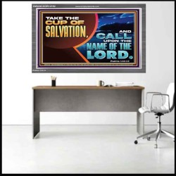 TAKE THE CUP OF SALVATION  Art & Décor Acrylic Frame  GWANCHOR12152  "33X25"