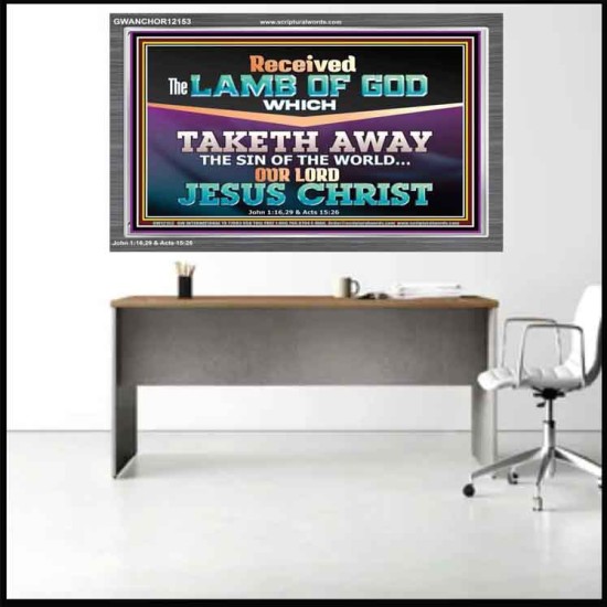 RECEIVED THE LAMB OF GOD OUR LORD JESUS CHRIST  Art & Décor Acrylic Frame  GWANCHOR12153  