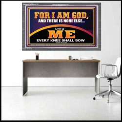 UNTO ME EVERY KNEE SHALL BOW  Scripture Wall Art  GWANCHOR12176  "33X25"