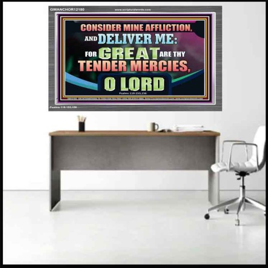 GREAT ARE THY TENDER MERCIES O LORD  Unique Scriptural Picture  GWANCHOR12180  