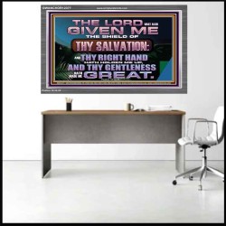 THY RIGHT HAND HATH HOLDEN ME UP  Ultimate Inspirational Wall Art Acrylic Frame  GWANCHOR12377  "33X25"