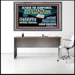 SEARCH THE SCRIPTURES MEDITATE THEREIN DAY AND NIGHT  Unique Power Bible Acrylic Frame  GWANCHOR12379  