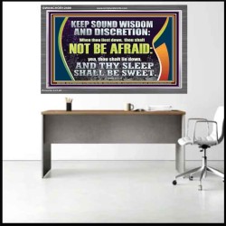 THY SLEEP SHALL BE SWEET  Ultimate Inspirational Wall Art  Acrylic Frame  GWANCHOR12409  "33X25"