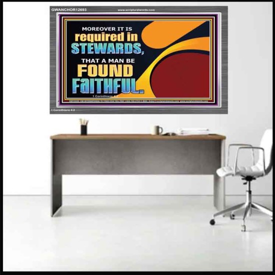 BE FOUND FAITHFUL  Scriptural Wall Art  GWANCHOR12693  