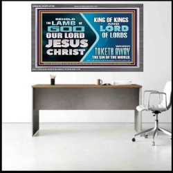 THE LAMB OF GOD OUR LORD JESUS CHRIST  Acrylic Frame Scripture   GWANCHOR12706  "33X25"