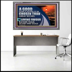 LOVING FAVOUR RATHER THAN SILVER AND GOLD  Christian Wall Décor  GWANCHOR12955  "33X25"