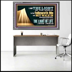 HE THAT FOLLOWETH ME SHALL NOT WALK IN DARKNESS  Modern Christian Wall Décor  GWANCHOR12956  "33X25"