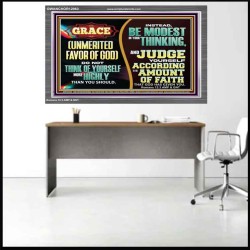 GRACE UNMERITED FAVOR OF GOD  Bible Scriptures on Love Acrylic Frame  GWANCHOR12963  "33X25"