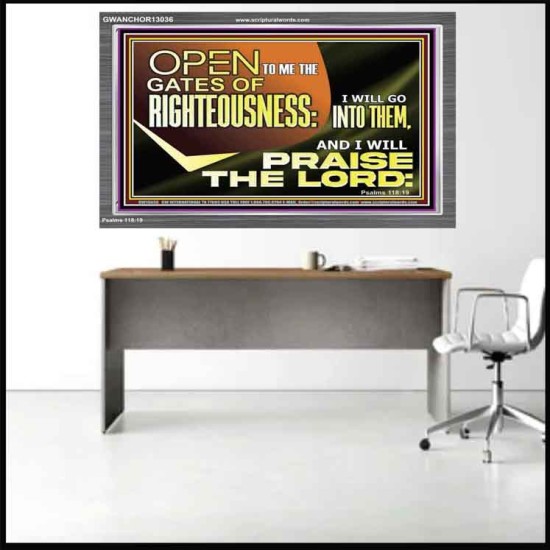 OPEN TO ME THE GATES OF RIGHTEOUSNESS  Children Room Décor  GWANCHOR13036  