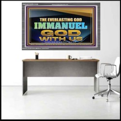 EVERLASTING GOD IMMANUEL..GOD WITH US  Contemporary Christian Wall Art Acrylic Frame  GWANCHOR13105  "33X25"