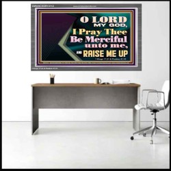 LORD MY GOD, I PRAY THEE BE MERCIFUL UNTO ME, AND RAISE ME UP  Unique Bible Verse Acrylic Frame  GWANCHOR13112  "33X25"