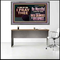 BE MERCIFUL UNTO ME UNTIL THESE CALAMITIES BE OVERPAST  Bible Verses Wall Art  GWANCHOR13113  "33X25"