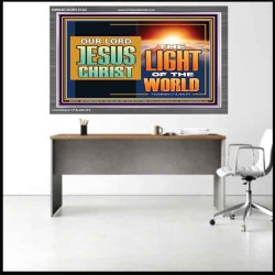 OUR LORD JESUS CHRIST THE LIGHT OF THE WORLD  Bible Verse Wall Art Acrylic Frame  GWANCHOR13122  "33X25"