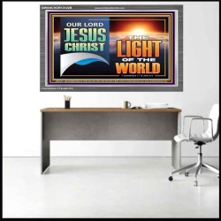 OUR LORD JESUS CHRIST THE LIGHT OF THE WORLD  Christian Wall Décor Acrylic Frame  GWANCHOR13122B  "33X25"
