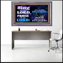 DELIVERED FROM THE HAND OF EVILDOERS  Ultimate Power Acrylic Frame  GWANCHOR9576  "33X25"