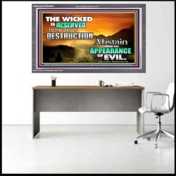 FLEE EVERY FORM OF EVIL  Eternal Power Acrylic Frame  GWANCHOR9587  "33X25"