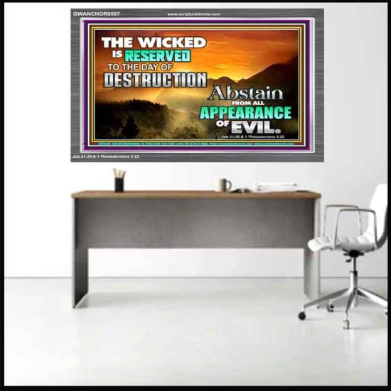 FLEE EVERY FORM OF EVIL  Eternal Power Acrylic Frame  GWANCHOR9587  