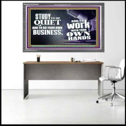 STUDY TO BE QUIET  Business Motivation Art  GWANCHOR9592  