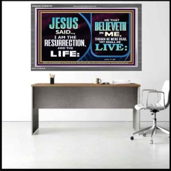 BELIEVE IN HIM AND THOU SHALL LIVE  Bathroom Wall Art Picture  GWANCHOR9791  "33X25"