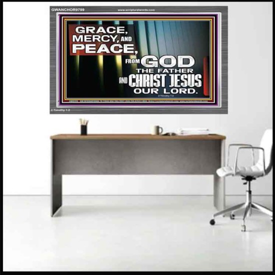 GRACE MERCY AND PEACE UNTO YOU  Bible Verse Acrylic Frame  GWANCHOR9799  