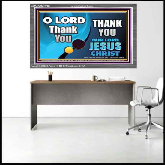 THANK YOU OUR LORD JESUS CHRIST  Custom Biblical Painting  GWANCHOR9907  