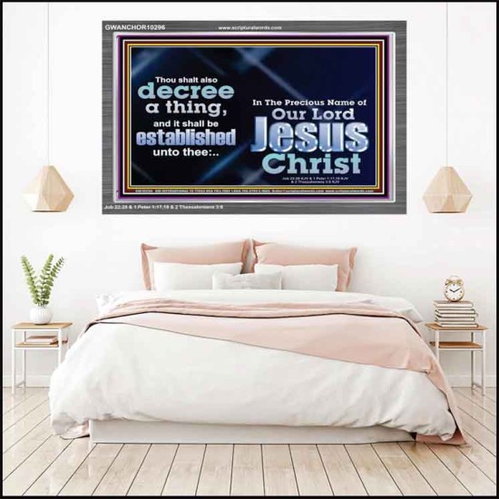 THE LIGHT SHALL SHINE UPON THY WAYS  Christian Quote Acrylic Frame  GWANCHOR10296  