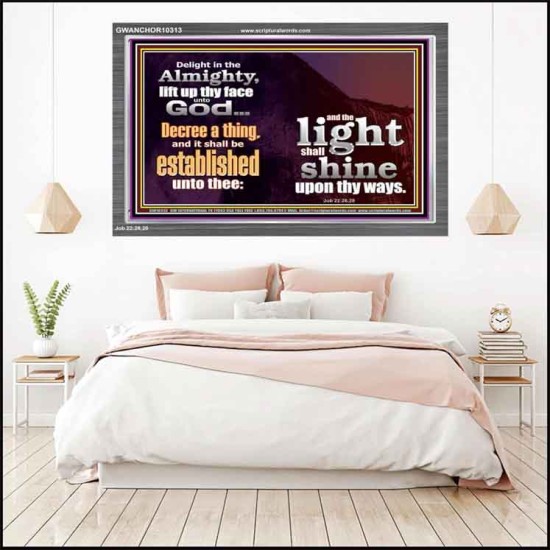 LIFT UP THY FACE UNTO GOD  Custom Modern Wall Art  GWANCHOR10313  